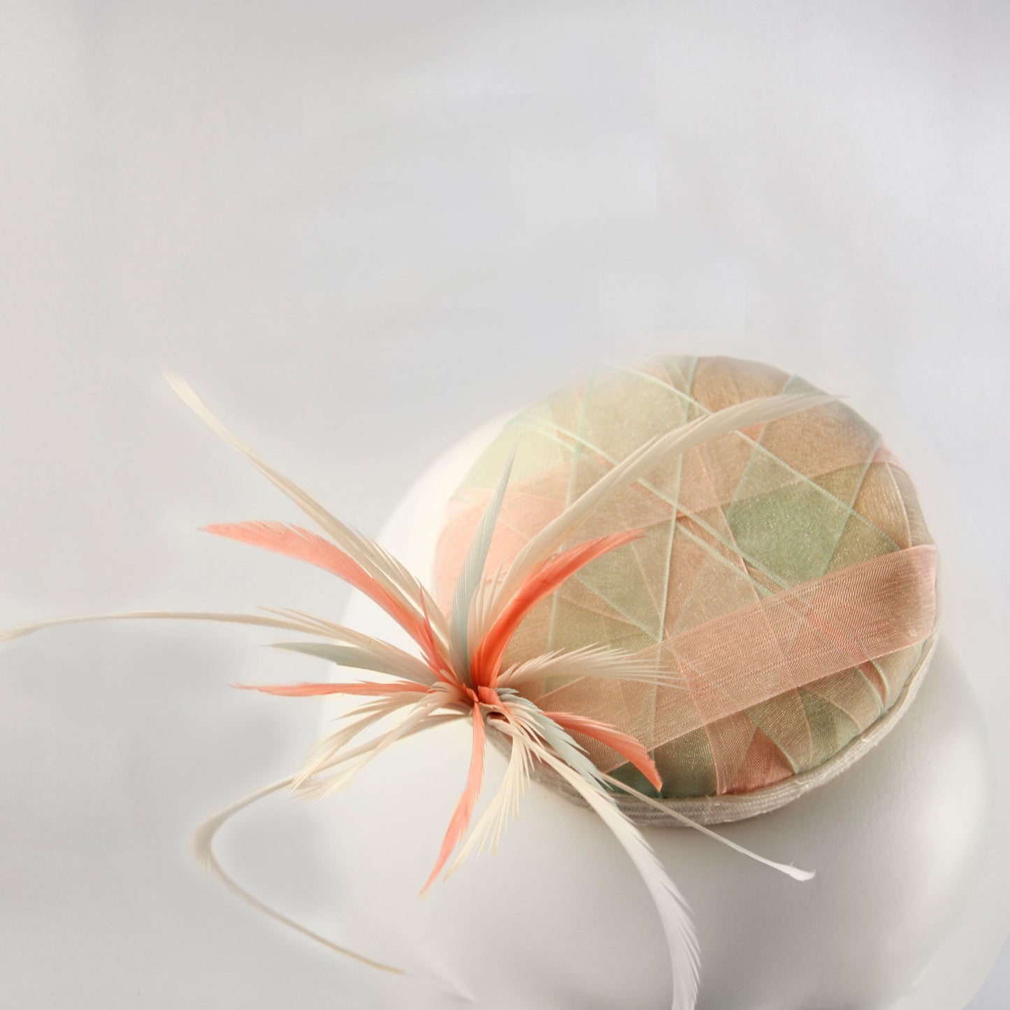 Spring Ribbon Feather Fascinator