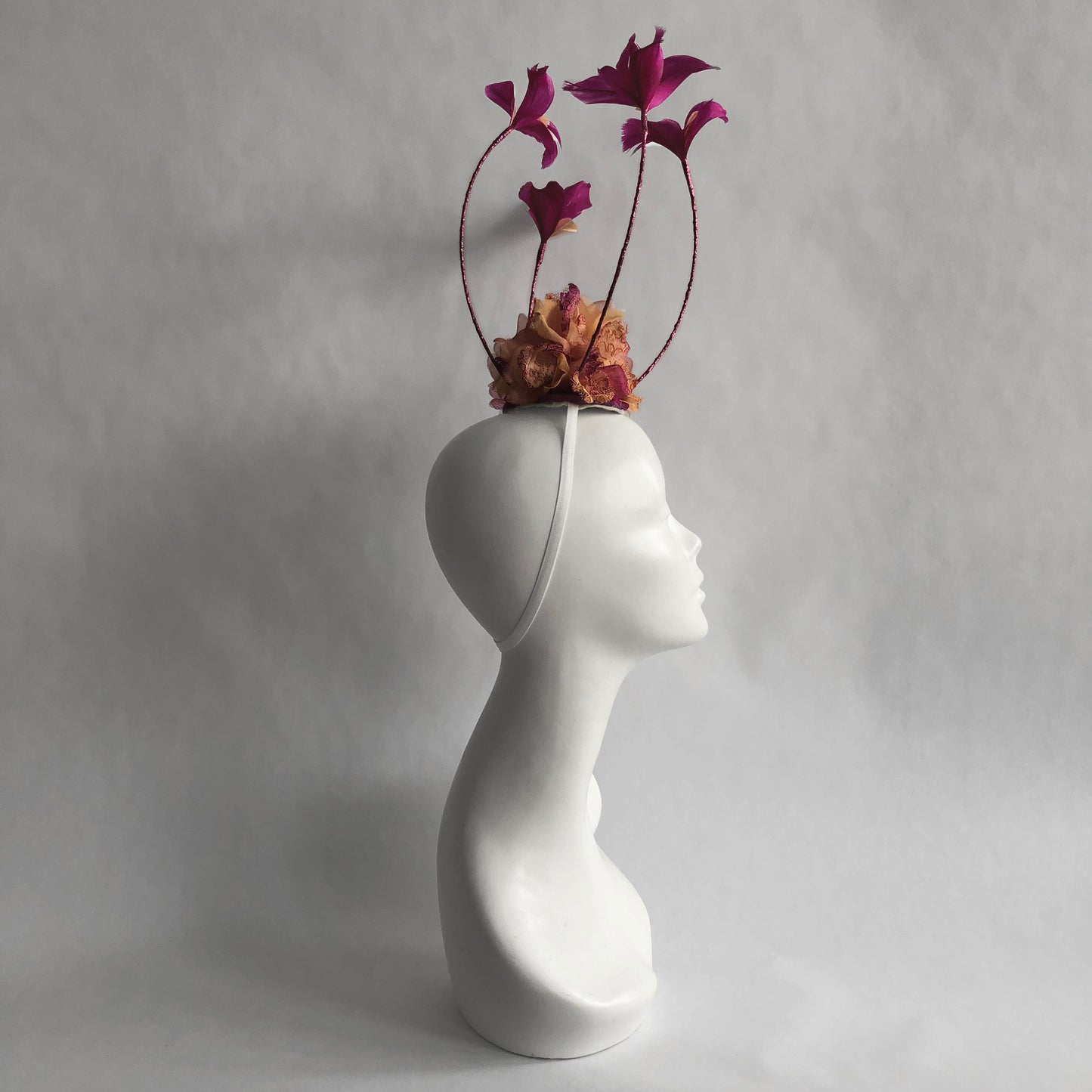 Pink and Orange Feather Cage