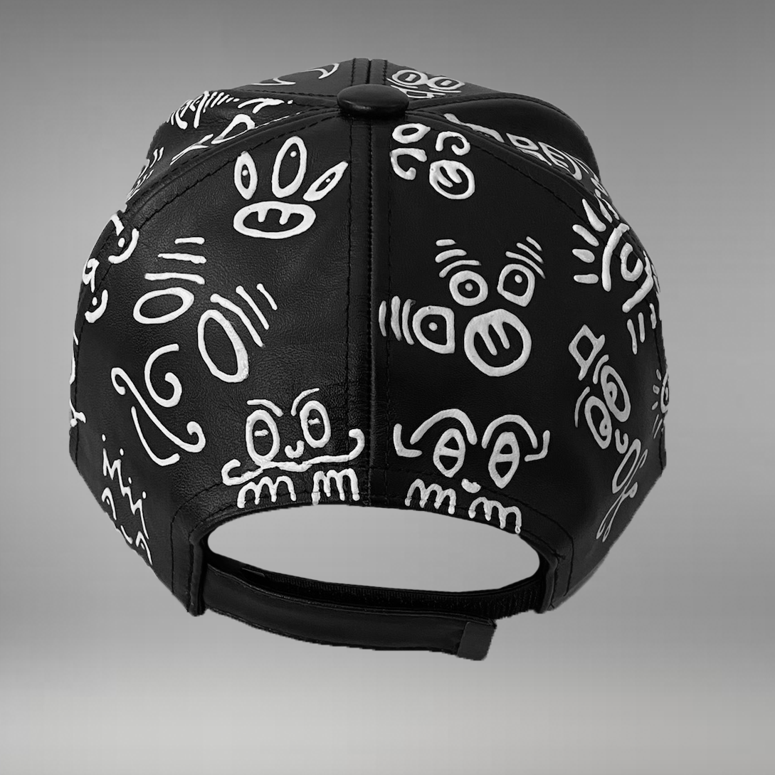 Leather Doodle Cap