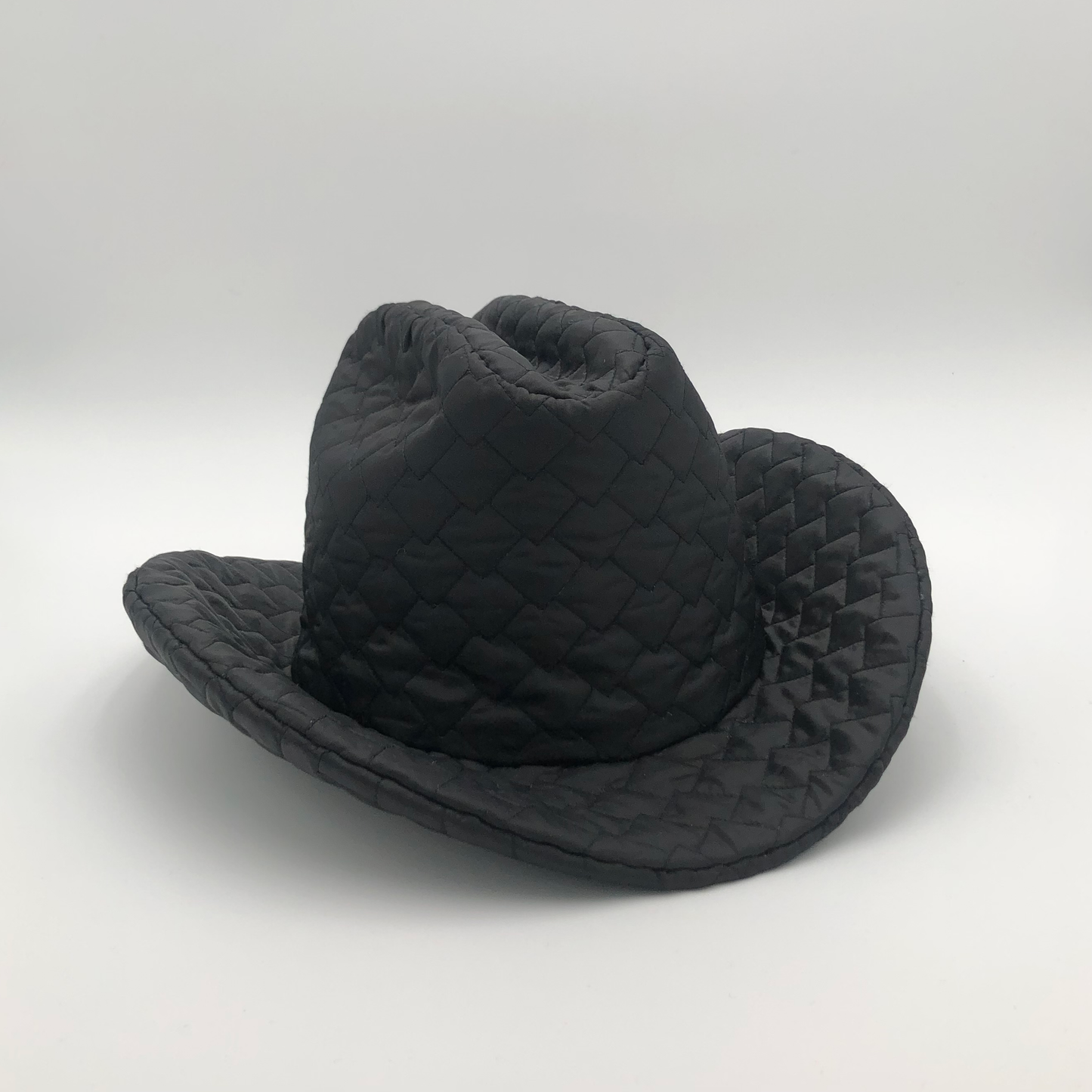 Black Puffer Cowboy Hat