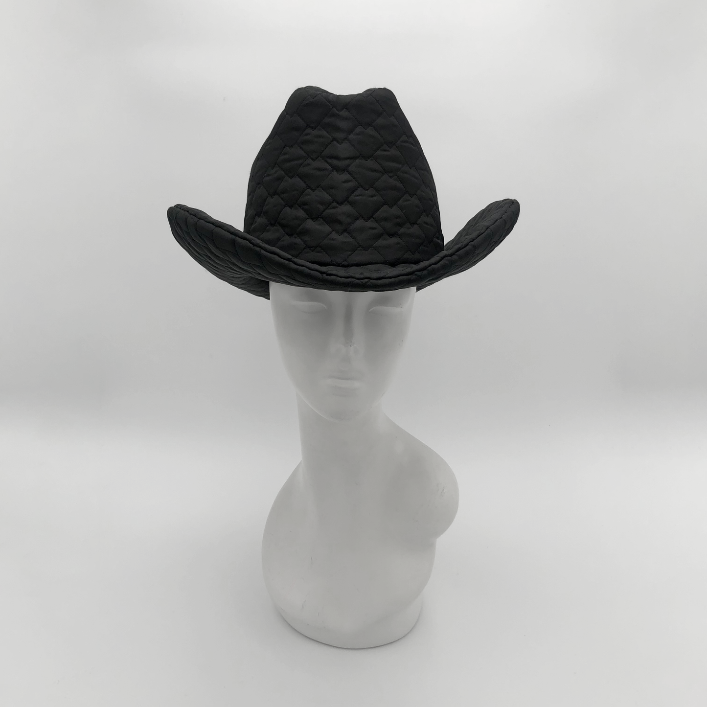 Black Puffer Cowboy Hat
