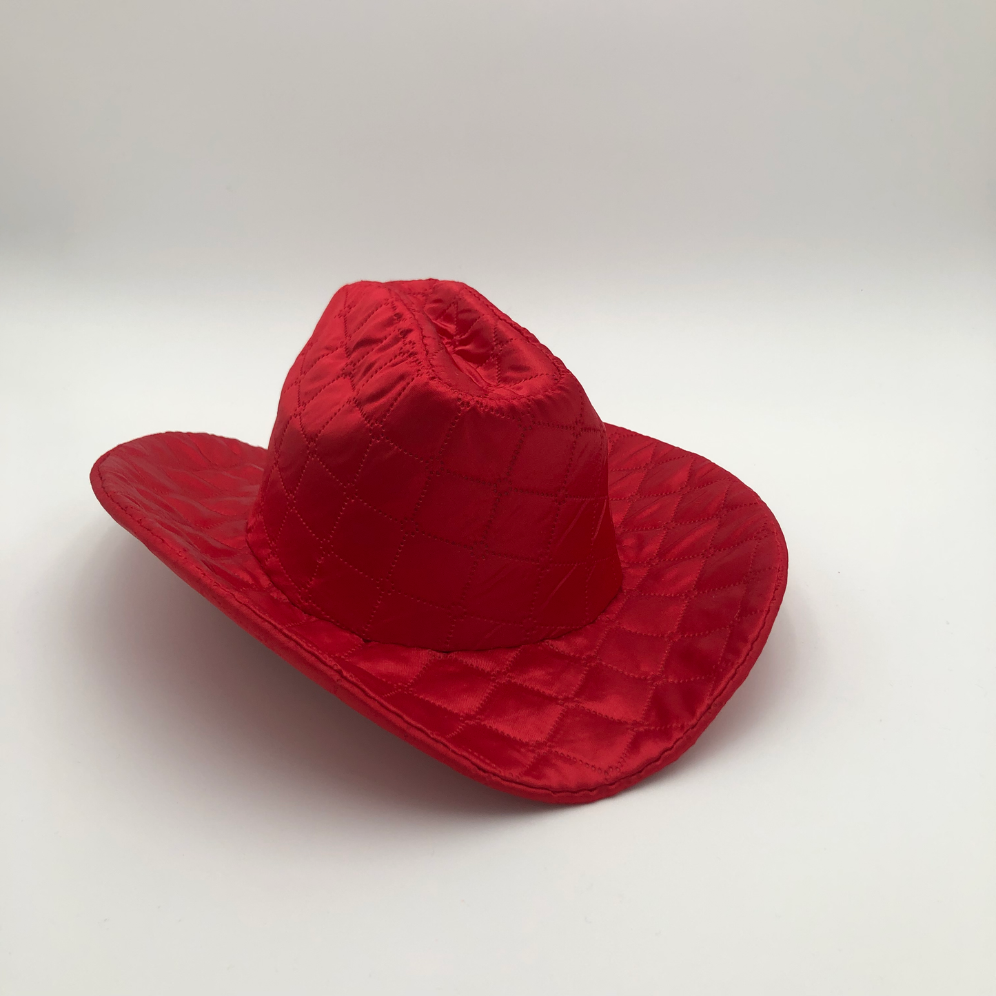 Red Puffer Cowboy Hat