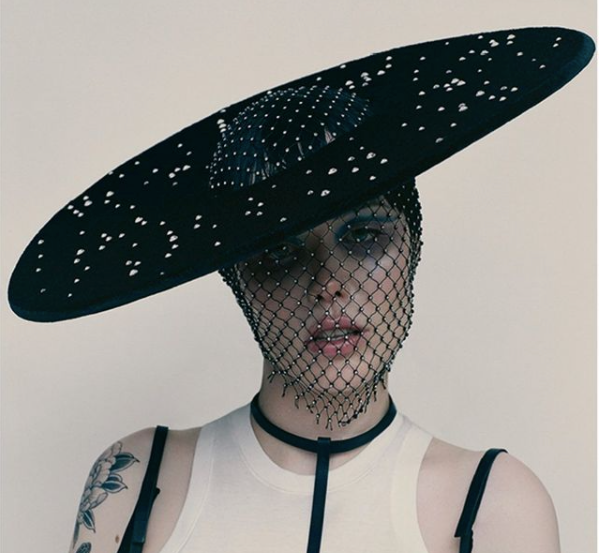 Crystal Wig Cap with Detachable Brim