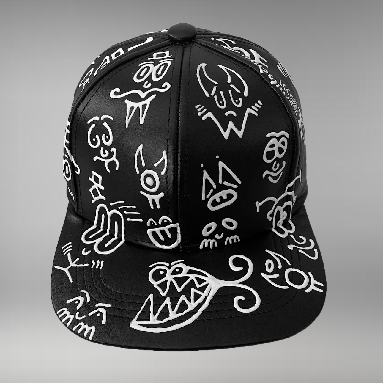 Leather Doodle Cap